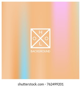 Holographic background. Holo sparkly cover. Iridescent gradient. Abstract soft pastel colors backdrop. Trendy creative vector. Mesh holographic foil. Creative neon template for banner. Vibrant print.