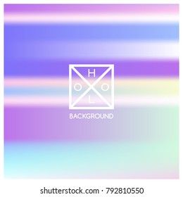 Holographic background. Holo sparkly cover. Iridescent gradient. Abstract soft pastel colors backdrop. Trendy creative vector. Mesh holographic foil. Creative neon template for banner. Vibrant print.