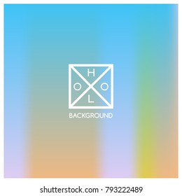 Holographic background. Holo sparkly cover. Iridescent gradient. Abstract soft pastel colors backdrop. Trendy creative vector. Mesh holographic foil. Creative neon template for banner. Vibrant print.