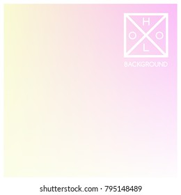 Holographic background. Holo sparkly cover. Iridescent gradient. Abstract soft pastel colors backdrop. Trendy creative vector. Mesh holographic foil. Creative neon template for banner. Vibrant print.