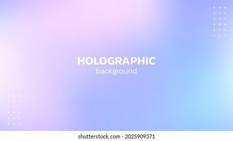 Holographic background. Hologram gradient in pastel colors.