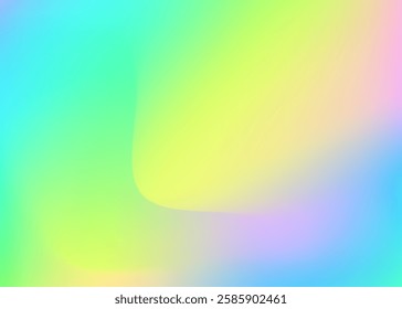 Holographic Background. Hologram Gradient. Psychedelic Retro Texture. Soft Image. Neon Futuristic Brochure. Girlie Paper. Shiny Card. Iridescent Gradient. Green Holographic Background