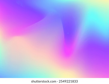 Holographic Background. Iridescent Texture. Digital Cover. Pearlescent Texture. Neon Geometric Brochure. Purple Metal Gradient. Shiny Banner. Graphic Paper. Blue Holographic Background