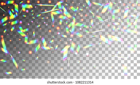 Holographic Background with Light Glitch Effect. Iridescent Background. 
 Vector Rainbow Gradient with Sunshine Glare. 
Mesh Holographic Foil Backdrop.  Trendy Hologram Vector Background