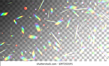 Holographic Background with Light Glitch Effect. Iridescent Background. 
  Creative Festive Backdrop with Sunshine Glare. 
Mesh Holographic Foil Backdrop.  Trendy Hologram Vector Background