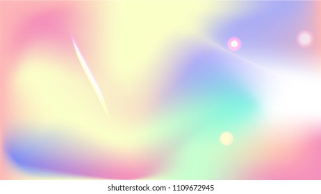 Holographic Background with Light Glitch Effect. Iridescent Background. 
  Creative Festive Backdrop with Sunshine Glare. 
Mesh Holographic Foil Backdrop.  Trendy Hologram Vector Background