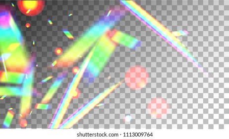 Holographic Background with Light Glitch Effect. Iridescent Background. 
 Vector Rainbow Gradient with Sunshine Glare. 
Mesh Holographic Foil Backdrop.  Trendy Hologram Vector Background