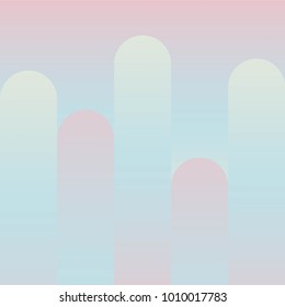Holographic background in memphis style. Vector illustration. Can be used for brochures, banners, postcards or other.