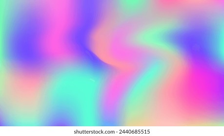 Holographic Background. Metal Poster. Hologram Gradient. Fashion Foil. Pink Shiny Texture. Pearlescent Gradient. Neon Creative Backdrop. Vibrant Card. Violet Holographic Background