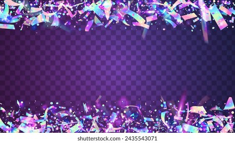 Holographic Background. Neon Serpentine. Digital Poster. Carnaval Sparkle. Glare Texture. Modern Banner. Light Colourful Explosion. Purple Disco Glitter. Pink Holographic Background