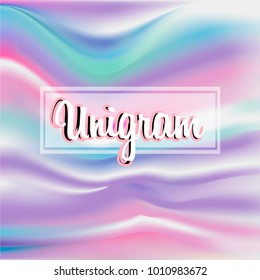 Holographic background pastel gradient foil