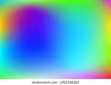Holographic Background. Pearlescent Texture. Abstract Texture. Neon Effect. Liquid Cover. Violet Soft Gradient. Trendy Foil. Shiny Minimalist Template. Purple Holographic Background