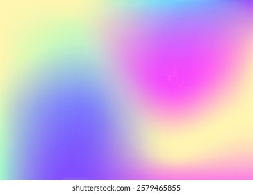 Holographic Background. Pearlescent Texture. Retro Futuristic Invitation. Plastic Light. Abstract Gradient. Purple Shiny Gradient. Soft Effect. Metalic Paper. Blue Holographic Background
