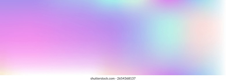 Fondo holográfico. Luz de plástico. Folleto Pop Multicolor. Textura irisada. Papel pastel. Diseño suave. Textura perlescente. Gradiente de neón rosa. Fondo holográfico azul