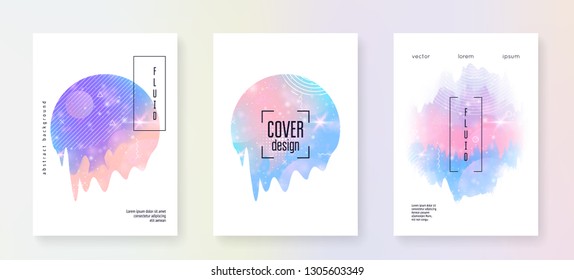 Holographic background. Princess gradient. Kawaii unicorn hologram. Vibrant universe banner. Fantasy set. Holographic background with magic sparkles, stars and blurs for girl party invitation.