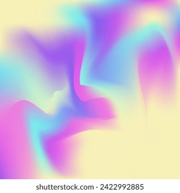 Holographic Background. Shiny Shapes. Hologram Gradient. Violet Soft Gradient. Pearlescent Texture. Fashion Flyer. Blur Minimalist Backdrop. Unicorn Card. Purple Holographic Background