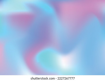 Fondo Holográfico. Invitación Geométrica suave. Fantasía. Unicornio Foil. Textura del Holograma. Gradiente de metal violeta. Patrón retro. Gradiente irlandés. Fondo holográfico azul
