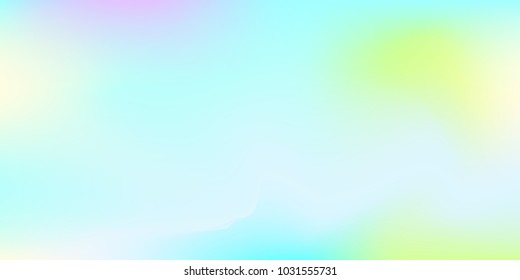 Holographic background. Trendy creative vector cosmic gradient.  Creative neon template for banner.   Easily editable soft colored vector illustration.  Bright print.