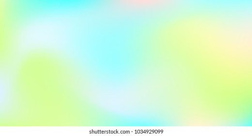 Holographic background. Trendy creative vector cosmic gradient.  Smooth blend banner template.  Easily editable soft colored vector illustration.  Bright print.