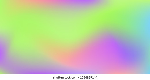 Holographic background. Trendy creative vector cosmic gradient.  Creative neon template for banner.   Easily editable soft colored vector illustration.  Bright print.