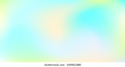 Holographic background. Trendy creative vector cosmic gradient.  Creative neon template for banner.   Easily editable soft colored vector illustration.  Bright print.