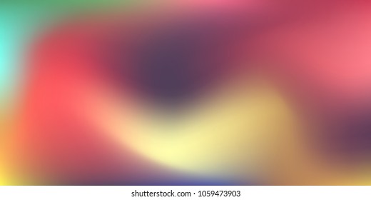 Holographic background. Trendy creative vector cosmic gradient.  Smooth blend banner template.  Easily editable soft colored vector illustration.  Bright print.