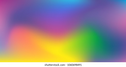 Holographic background. Trendy creative vector cosmic gradient.  Smooth blend banner template.  Easily editable soft colored vector illustration.  Bright print.