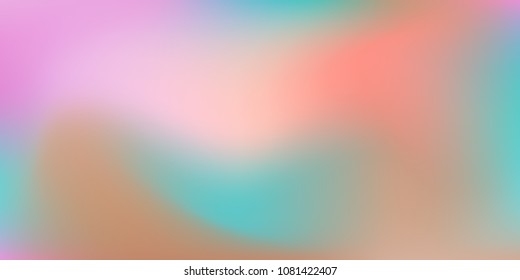 Holographic background. Trendy creative vector cosmic gradient.  Smooth blend banner template.  Easily editable soft colored vector illustration.  Bright print.