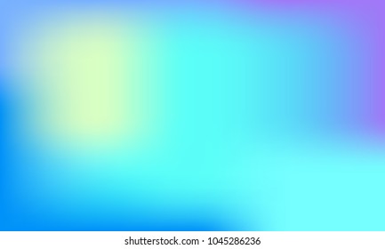 Holographic background. Trendy gradient cover. Bright pattern in light pastel rainbow colors. Foil holographic design. Vector illustration.