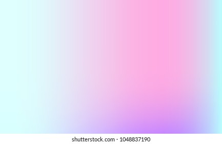 Holographic background. Trendy gradient cover. Bright pattern in light pastel rainbow colors. Foil holographic design. Vector illustration.
