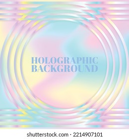 Holographic Background vectors design hologram background