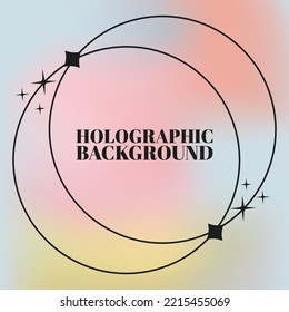 Holographic Background vectors design hologram background