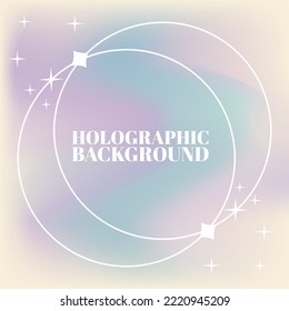 Holographic Background vectors design hologram background