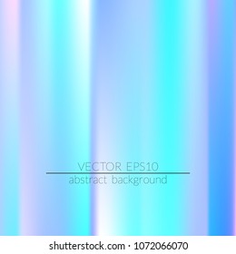Holographic background.  Vivid smooth mesh blurred futuristic template. Trendy creative vector. Intense blank Holographic spectrum gradient for printed products, covers.
