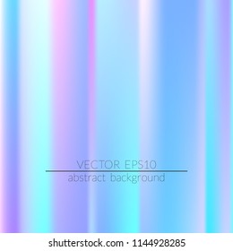 Holographic background.  Vivid smooth mesh blurred futuristic template. Trendy creative vector.  Easily editable soft colored vector illustration. Bright print.