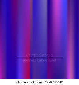 Holographic background.  Vivid smooth mesh blurred futuristic template. Trendy creative vector. Intense blank Holographic spectrum gradient for printed products, covers.