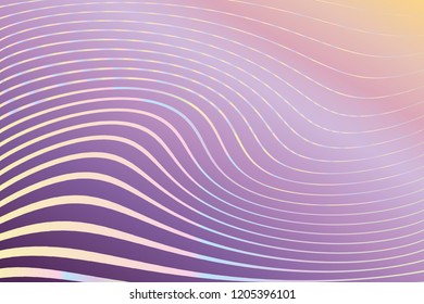 Holographic Background. Wavy Gradient pattern. Scalable vector graphics. Popular design.