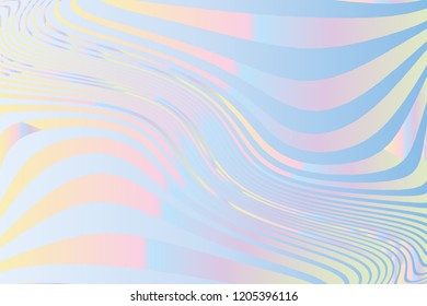 Holographic Background. Wavy Gradient pattern. Scalable vector graphics. Popular design.