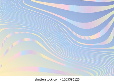 Holographic Background. Wavy Gradient pattern. Scalable vector graphics. Popular design.