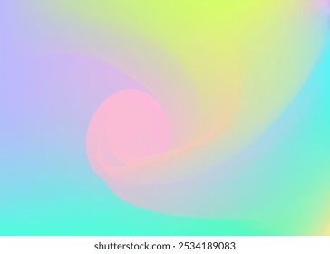 Holographic Background. Yellow Shiny Gradient. Retro Pattern. Soft Geometric Illustration. Hologram Gradient. Metal Card. Bright Cover. Pearlescent Texture. Blue Holographic Background