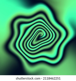 Holografische Schwarz auf grünem Hintergrund. Vektorgrafik.