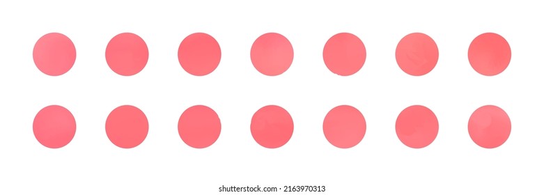 Holographic blue and pink circle gradients set. Neon sphere buttons.