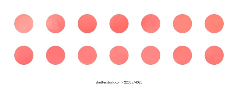 Holographic blue and pink circle gradients set. Neon sphere buttons.