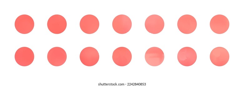Holographic blue and pink circle gradients set. Neon sphere buttons.