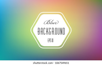 Holographic blurred abstract background. Colorful iridescent modern soft lights. Multicolor rainbow neon glow. Blur trend holography wallpaper. Fluid gradient art. For banner, poster or web design