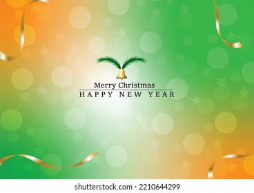 holographic and bokeh abstract colorful background. Merry Christmas and happy New Year background. Festive glowing blurred texture.