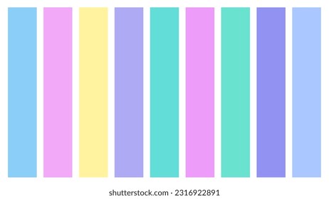 Holographic color palette swatches, 16x9 L vector setup