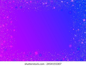 Holographic Confetti. Blue Glare Paper. Laser Abstract Backdrop. Unicorn Sparkle. Modern Poster. Cristal Ribbon. Disco Texture. Carnaval Glitter. Pink Holographic Confetti