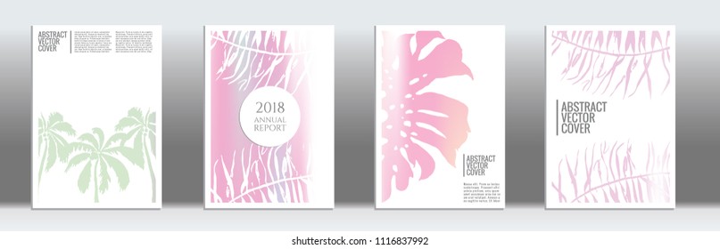 Holographic cover. Exotic flyer on rainbow background.  Liquid design. Brochure foil design. Holographic backdrop. Stylish vector cover design.  Abstract gradient vintage texture.