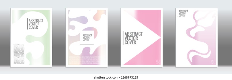 Holographic cover. Exotic flyer on rainbow background.  Fluid poster design.  Brochure foil design. Holographic backdrop. Stylish vector cover design.  Abstract gradient vintage texture.